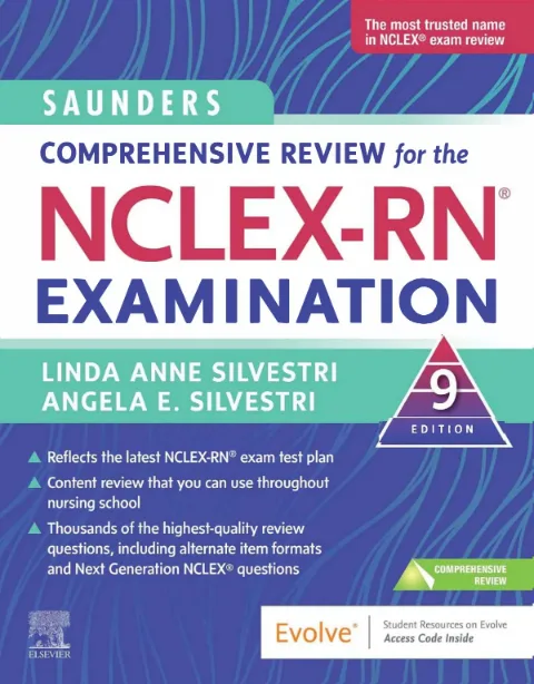 Cover for Saunders Comprehensive Review for the NCLEX — RN Examination — 9th compressed