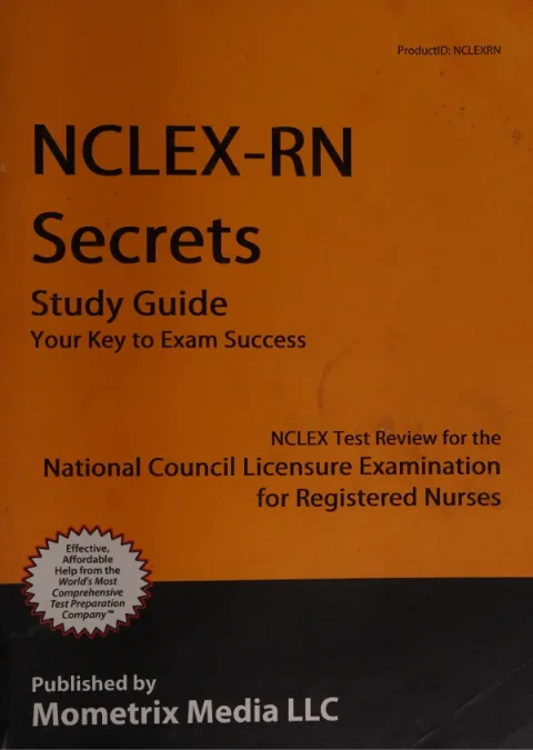 Cover for NCLEX — RN secrets study guide