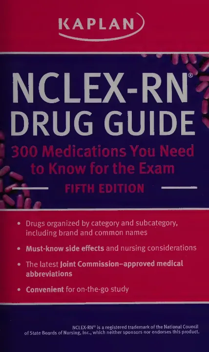 Cover for NCLEX — RN Drug Guide 300 Medications You Need to Know for the Exam